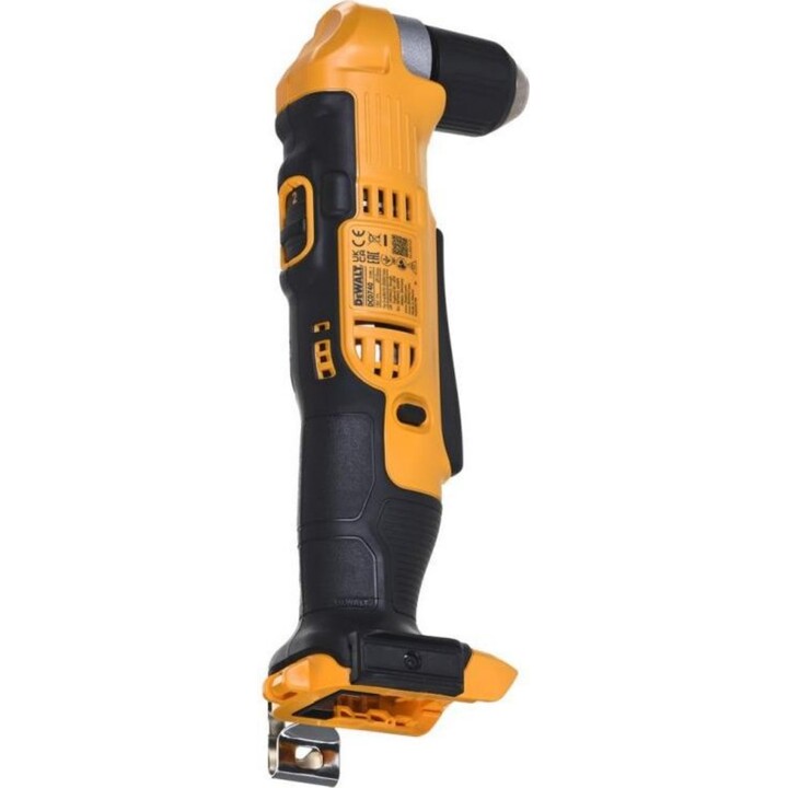 DeWALT DCD740NT-XJ, Taladro de ángulo recto 2000 RPM 1,3 kg, Diseño de espacio estrecho, Amarillo
