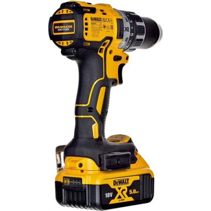 DeWALT DCD791P2, berbequim de percussão profissional 1,7 kg, tecnologia de motor sem escovas, amarelo/preto