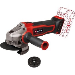 Einhell, TE-AG 18/115 Q Solo smerigliatrice angolare a batteria, sistema di protezione del disco, rosso