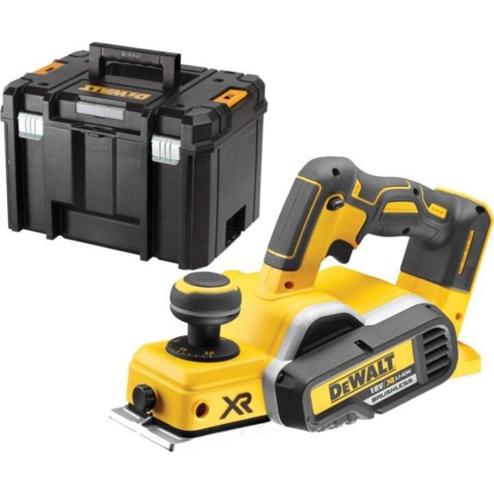 DeWALT DCP580NT-XJ, Cepillo sin cable 15000 RPM, Herramienta profesional para cortar madera, Amarillo