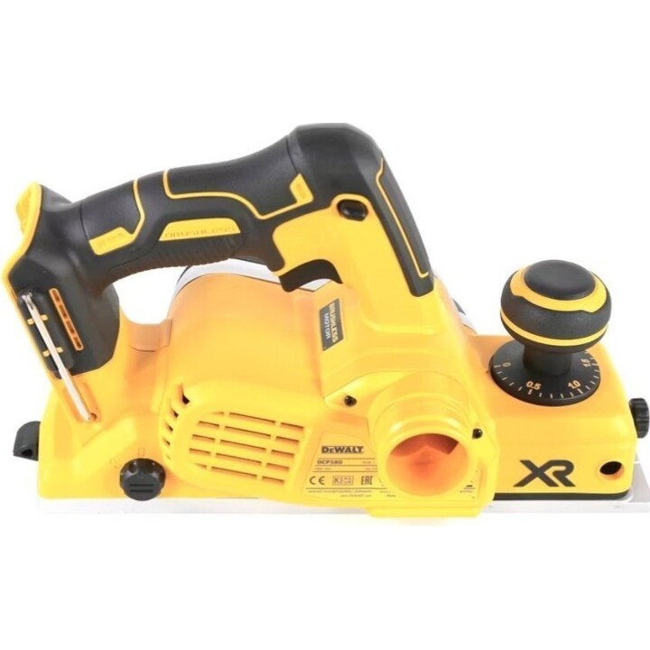 DeWALT DCP580NT-XJ, Cepillo sin cable 15000 RPM, Herramienta profesional para cortar madera, Amarillo