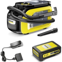 Karcher 1.081-502.0, SE 3-18 Aspirador Compacto en Húmedo 184W, Depósito de 1,2L de Capacidad, Amarillo