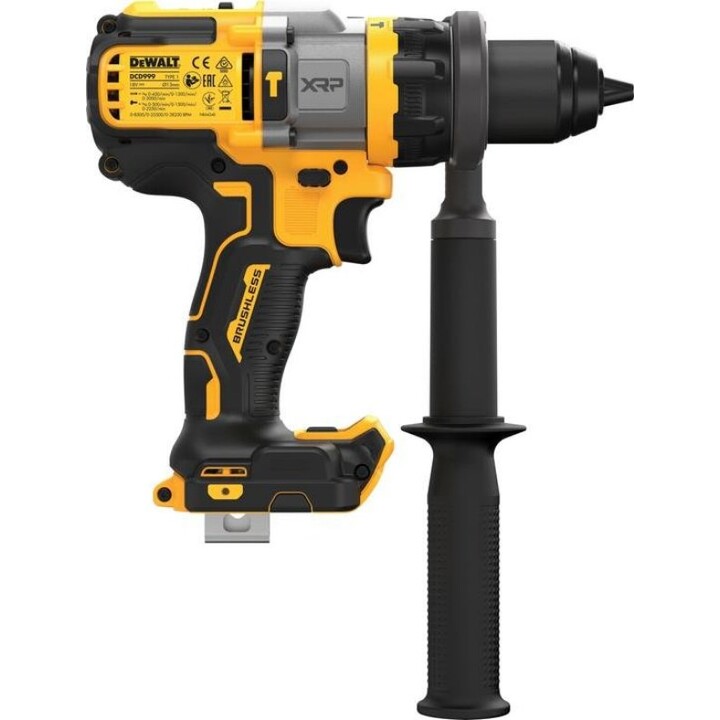 DeWALT DCD999NT-XJ, Hammerbohrer 2250 U/min 1,61kg, FlexVolt Advantage Power, Schwarz/Gelb
