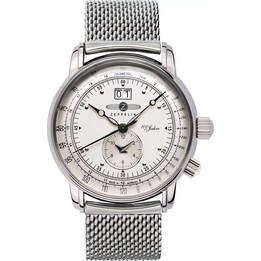 Zeppelin 100 Jahre 7640M-1 Cuarzo Plata