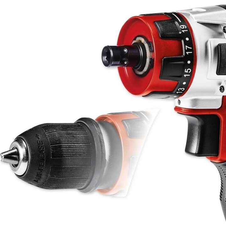 Einhell, TE-CD 12/1 X-Li Cordless Drill Driver, Removable Chuck System, Red