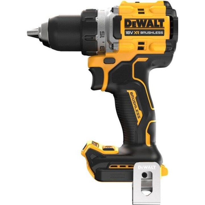 DeWALT DCD800NT-XJ, 18V XR Drill Driver 2000 RPM, Ultra Compact Performance, Yellow