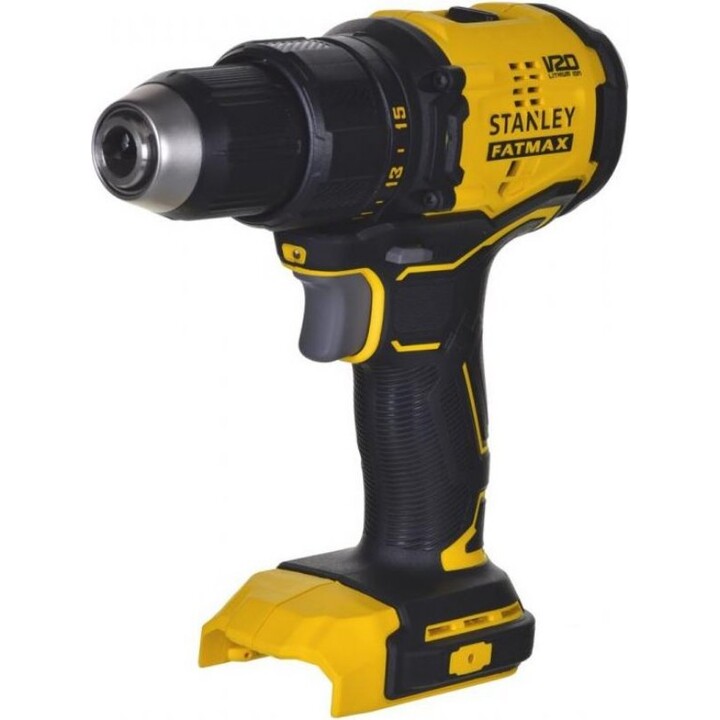 Stanley SFMCD710D2K-QW, Taladro percutor V20 de 18V, Kit de batería dual y maletín, Amarillo