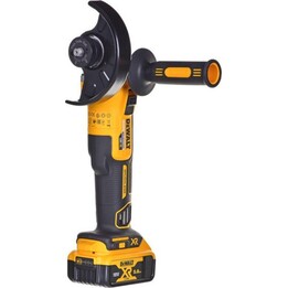 DeWALT DCG405P3, smerigliatrice angolare 18V XR 125mm, kit di alimentazione a 3 batterie da 5,0Ah, giallo
