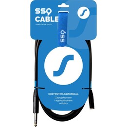 Câble SSQ JSG3 Jack stéréo 3,5 Mm - Jack stéréo 6,3 mm 3 M