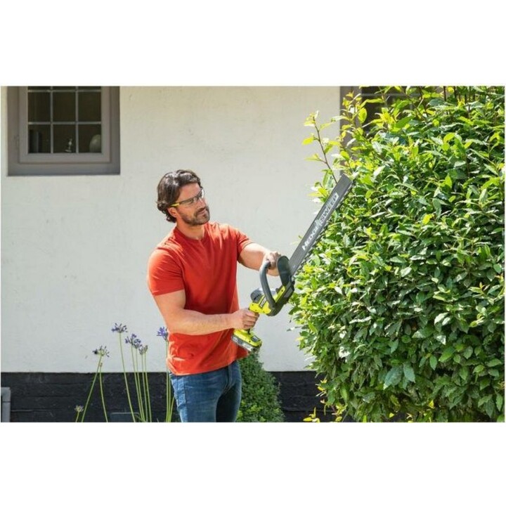 Ryobi, Cortasetos One+ 18V, Doble Acción Cuchillas Endurecidas, Verde