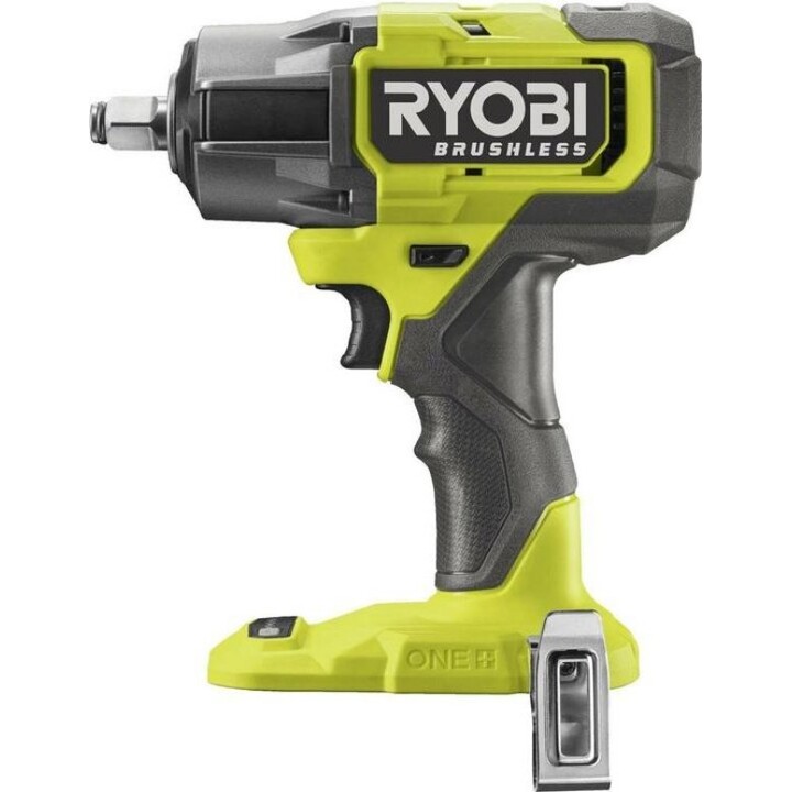 Ryobi, One+ Chave de impacto sem escova de 1/2", desempenho de binário elevado, verde
