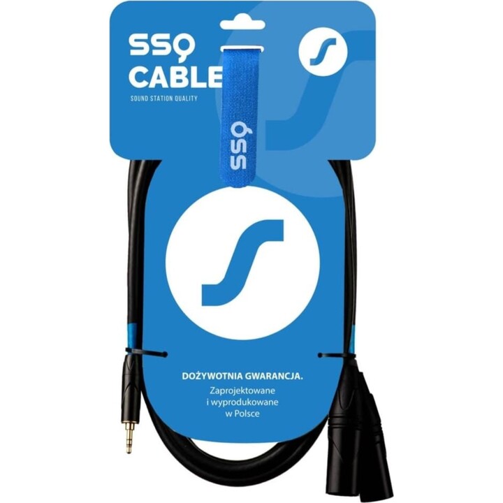 SSQ MIXLR3 - Conector estéreo de 3,5 mm - 2 conectores XLR macho