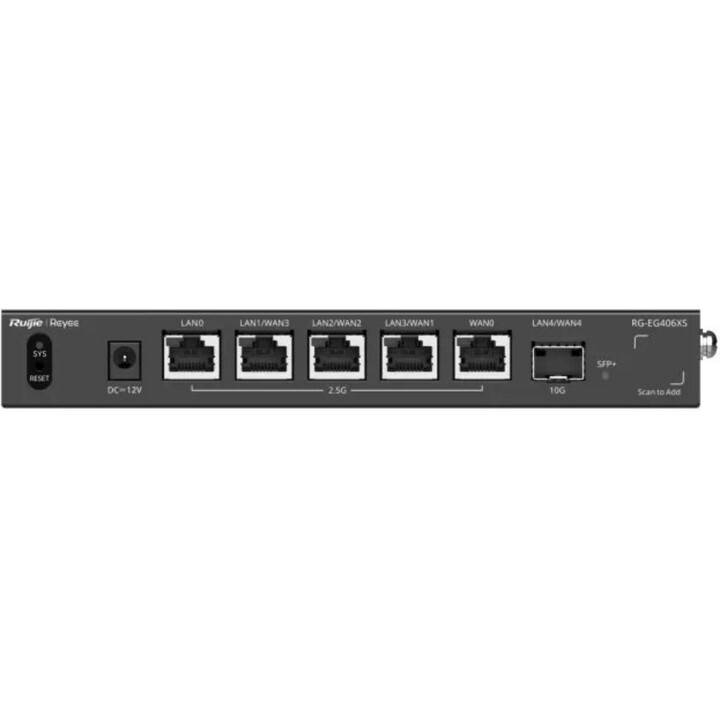 Router gateway aziendale Reyee RG-EG406XS-P a 6 porte Multi-Gigabit SFP+ Unità PoE+ a 4 porte