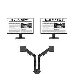 2 monitores BenQ GW2491 de 60,5 cm (23,8 pulgadas) + brazo ergonómico BenQ Ergo Arm BDH01