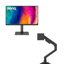 Monitor grafico BenQ DesignVue PD2706QN da 68,58 cm (27 pollici) + braccio ergonomico BenQ BSH01
