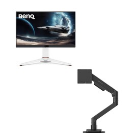 Monitor para juegos BenQ Mobiuz EX271Q de 68,58 cm (27 pulgadas) + Brazo ergonómico BenQ BSH01