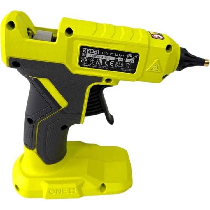Ryobi R18GLU-0, 18V ONE+ Hot Glue Gun, Rapid Heat-Up Technology, Green/Grey