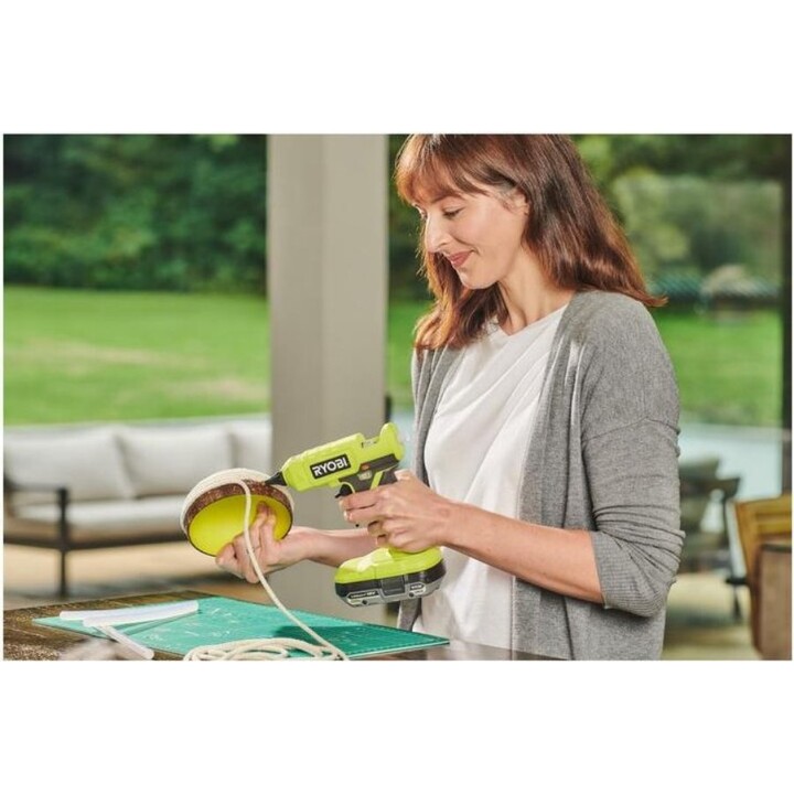 Ryobi R18GLU-0, 18V ONE+ Hot Glue Gun, Rapid Heat-Up Technology, Green/Grey
