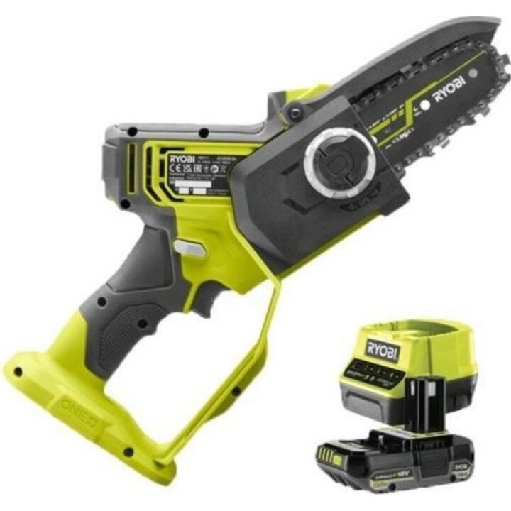 Ryobi R18CS-0, sega circolare a batteria 18V ONE+ da 165 mm, percorso di guida laser, verde/nero