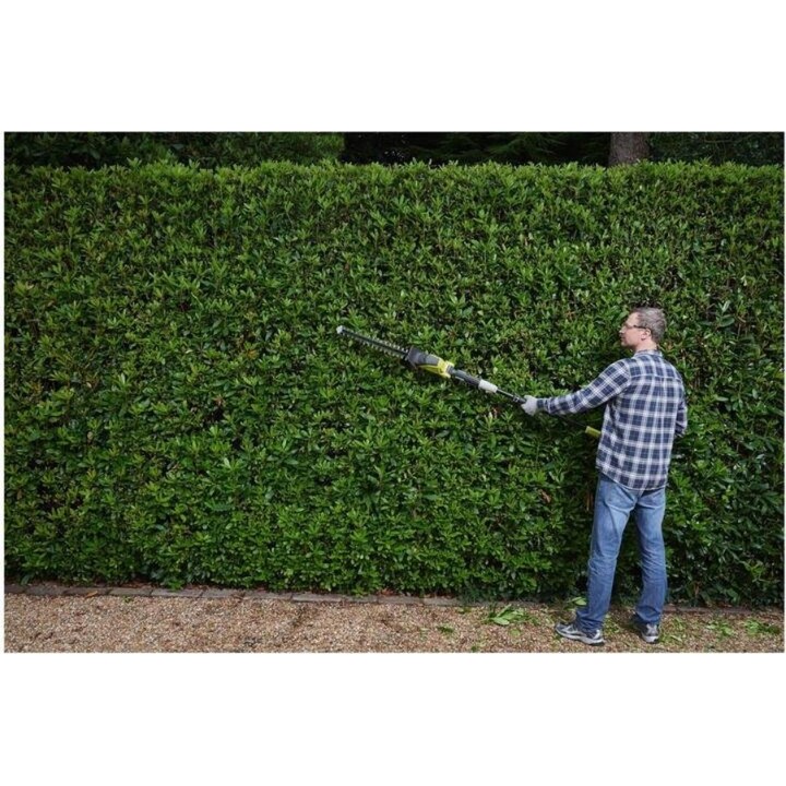 Ryobi OPT1845, Taille-haie sur perche 18V ONE+, tête articulée 45cm, vert/argenté