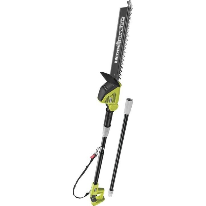 Ryobi OPT1845, Taille-haie sur perche 18V ONE+, tête articulée 45cm, vert/argenté