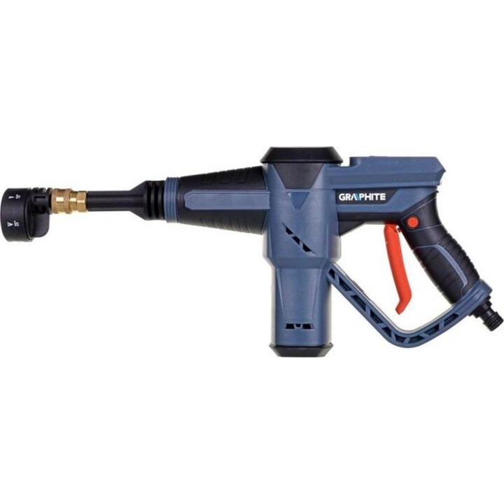 Graphite 58G095, Energy+ 18V Akku-Hochdruckreiniger, selbstansaugendes System, Grau/Schwarz