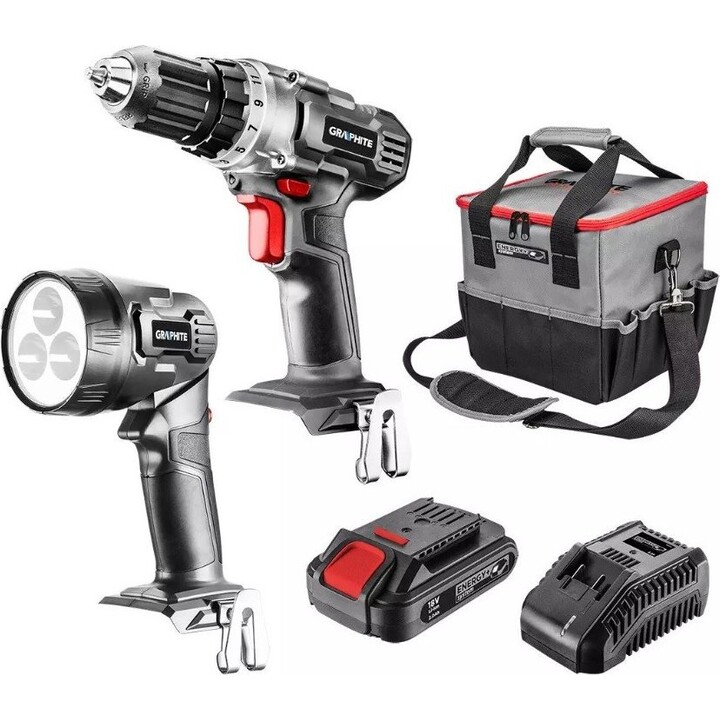 Graphite 58G012, Energy+ 18V Oscillating Multi-Tool, Dust Extraction Adapter, Grey/Black