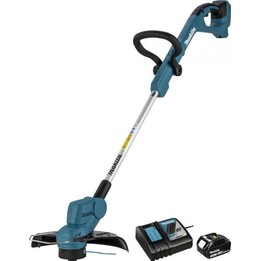 Makita DUR193RF, cortador de relva sem fio 18V LXT, bateria de 3,0Ah e kit de carregador, azul-petróleo