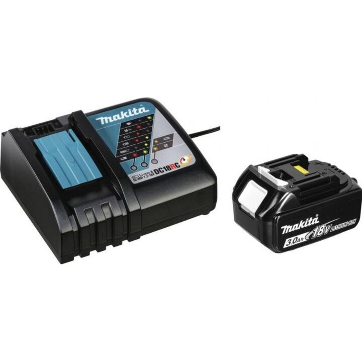 Makita DUR193RF, Recortadora de césped sin cable 18V LXT, Kit de batería y cargador de 3,0Ah, verde azulado
