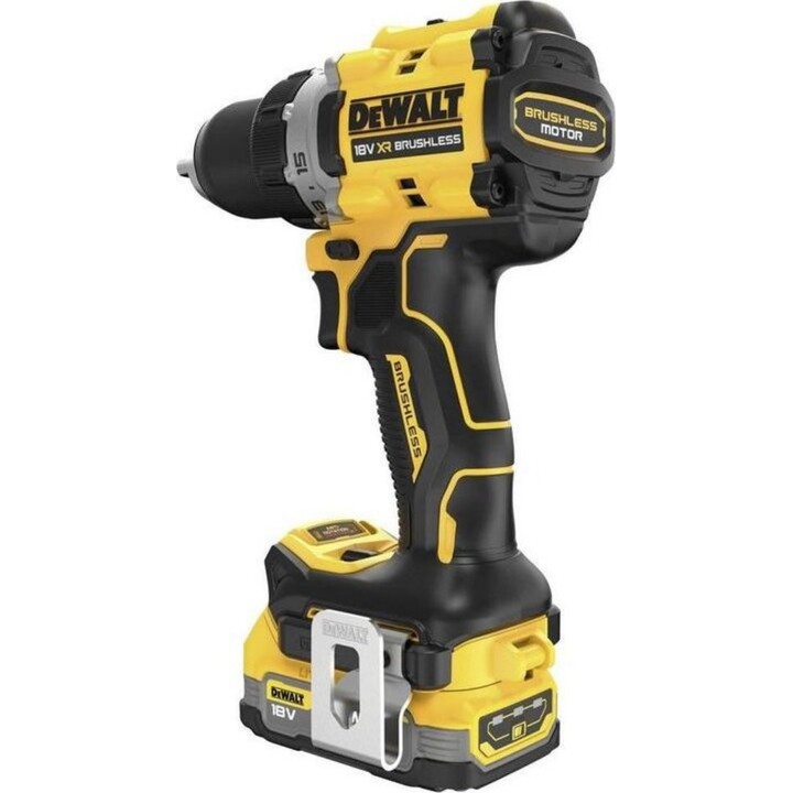 DeWALT DCD800E2T, 18V XR PowerStack Compact Drill Driver Kit, 2 baterias, amarelo/preto