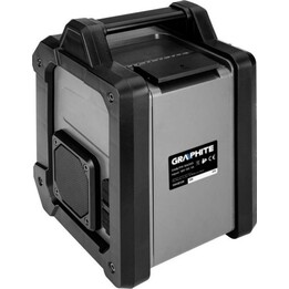 Graphite 58GE128, inverter e adattatore di corrente Energy+ 18V, uscita USB e CA, grigio/nero