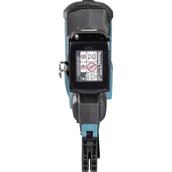 Makita DBN600RTJ, clavadora de acabado sin cable 18V LXT, calibre 16, cargador de 110 clavos, verde azulado/negro