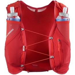 Chaleco de hidratación Salomon Adv Skin 5 Set Flame Scarlet Haute Red 5L Technical Hydration Vest Unit