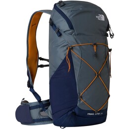 The North Face Trail Lite 24 Granite Grey Summit Navy 24L Technical Hiking Backpack NextVent Unit