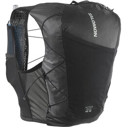 Unidad de chaleco de hidratación técnica Salomon Active Skin 12 Set Emerglow Black Mujer 12L