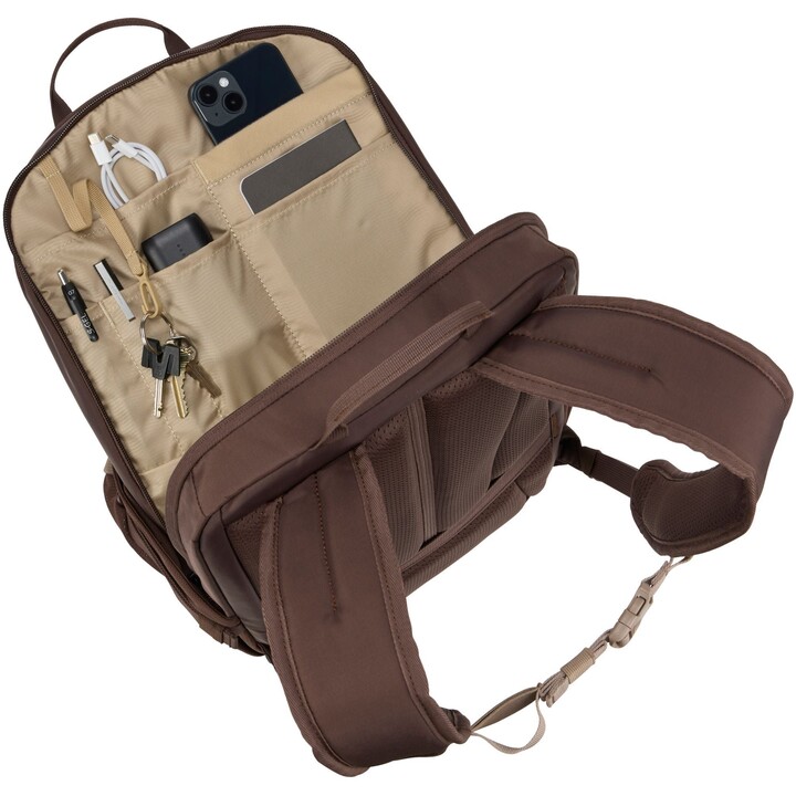 Thule EnRoute Backpack 26L Tined Taupe Nuanced Brown 26 Liters Technical Laptop Backpack SafeZone Unit