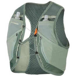 Salomon Active Skin 12 Set Laurel Wreath Lily Pad Aloe 12L Technical Hydration Vest Unit