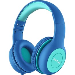Earfun K1 Verde e Azul com Limitador de Volume 85/94 dB e SharePort - Auscultadores para Crianças
