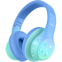 EarFun K4 RGB Bluetooth Verde – Auscultadores infantis com 90 horas de autonomia e controlo de volume