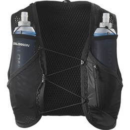 Salomon Active Skin 8 Set Nero Metallo Taglia S Gilet Idratazione Performance SensiFit