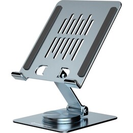 Conceptronic Thana08G rotating and foldable smartphone stand with 360° rotating base and adjustable height.