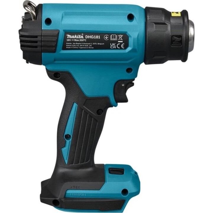 Pistola de Aire Caliente Makita DHG181ZK 18V Li-Ion 550°C 200 l/min