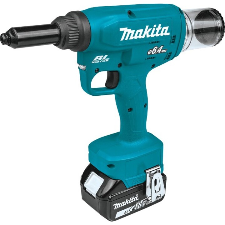 MAKITA Cordless Riveter Li-ion LXT 18V/3.0 Ah, Makpac DRV250RFJ