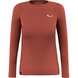 Salewa Zebru Medium Warm AMR L/S Tee - etruscan red size: S