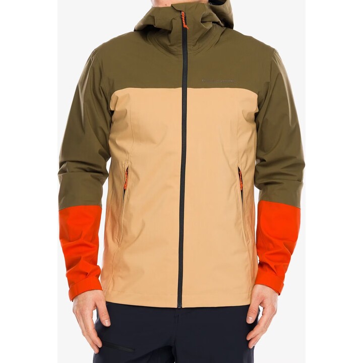 Peak Performance Trail Hipe Shell Jacket - Meadow Moss/Sierra Sand Size: L