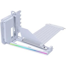 Lian Li Vertical GPU Mount Kit V4 White with 200mm PCIe 5.0 Riser Cable and Anti-Sag Support (Kit de montage vertical pour GPU V