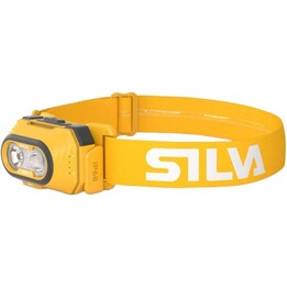Silva Explore 5 Amarillo 700 Lumens IP68 Impermeable Linterna frontal recargable con soporte para casco