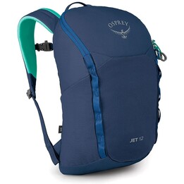 Mochila de senderismo para niños Osprey Jet 12L Ventilación ergonómica Wave Azul