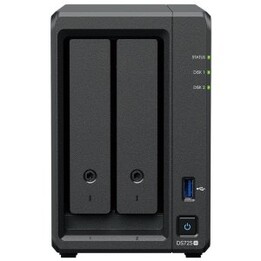 Serveur NAS Synology DS725+ 2 baies 4 Go de RAM RAID JBOD,0,1,5,6,10