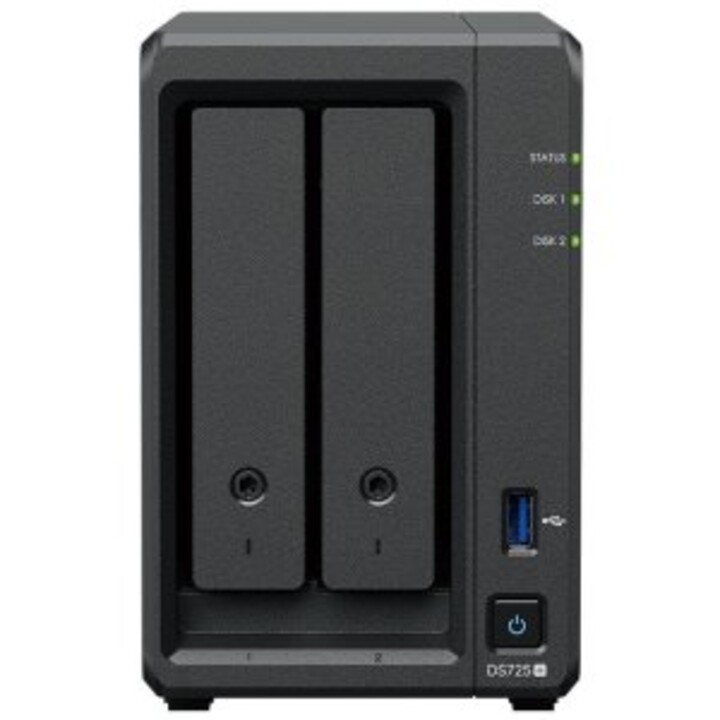 Synology nas server ds725+ 2 bays 4gb ram raid jbod,0,1,5,6,10